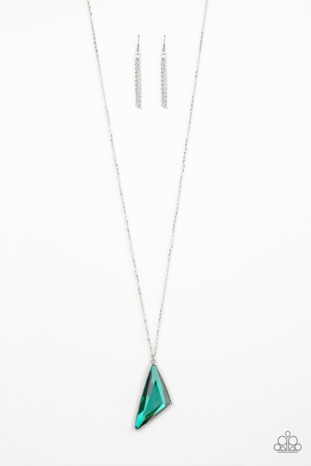 Ultra Sharp - Green - Paparazzi Necklace Image