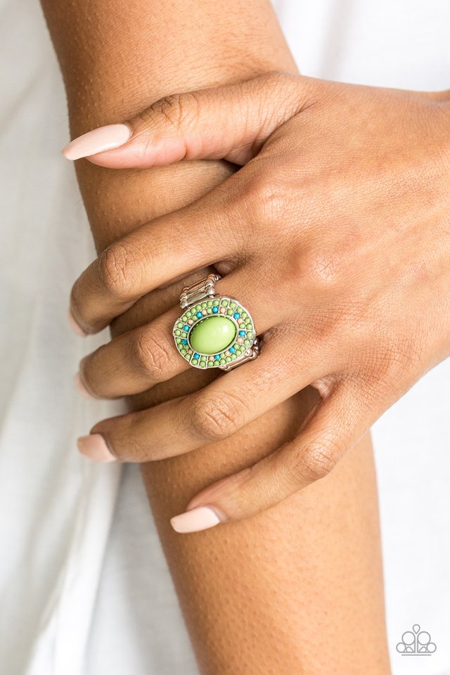 Colorfully Rustic - Green - Paparazzi Ring Image