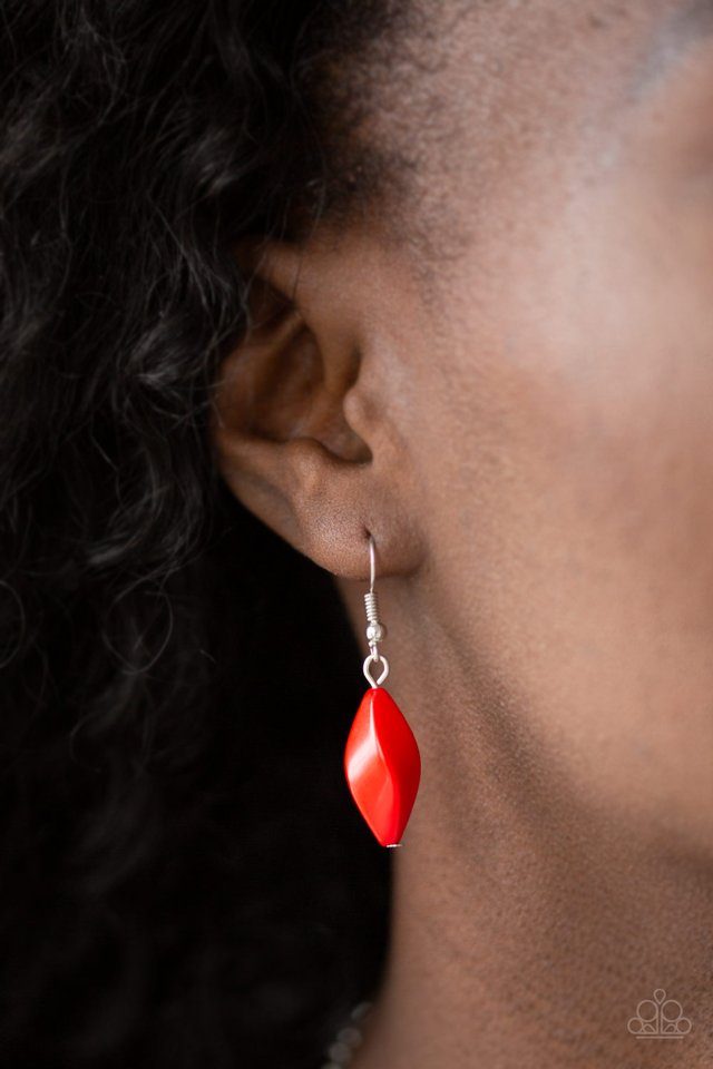 Venturous Vibes - Red - Paparazzi Necklace Image