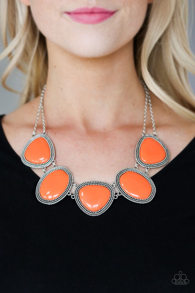 Viva La VIVID - Orange - Paparazzi Necklace Image