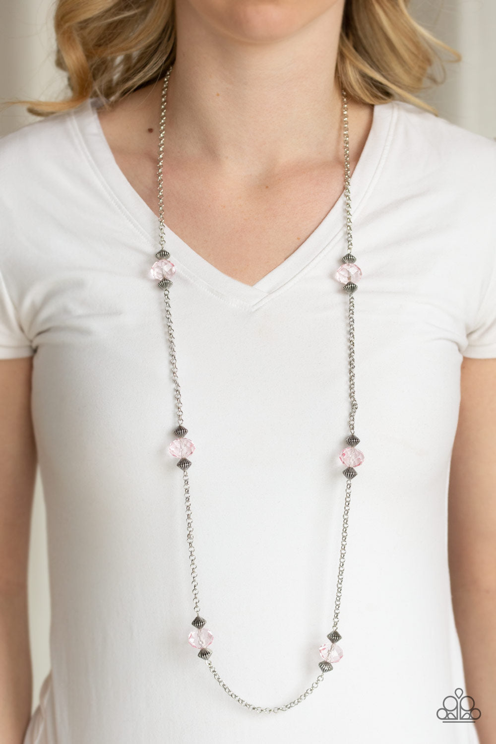 Paparazzi Necklace ~ Season of Sparkle - Pink