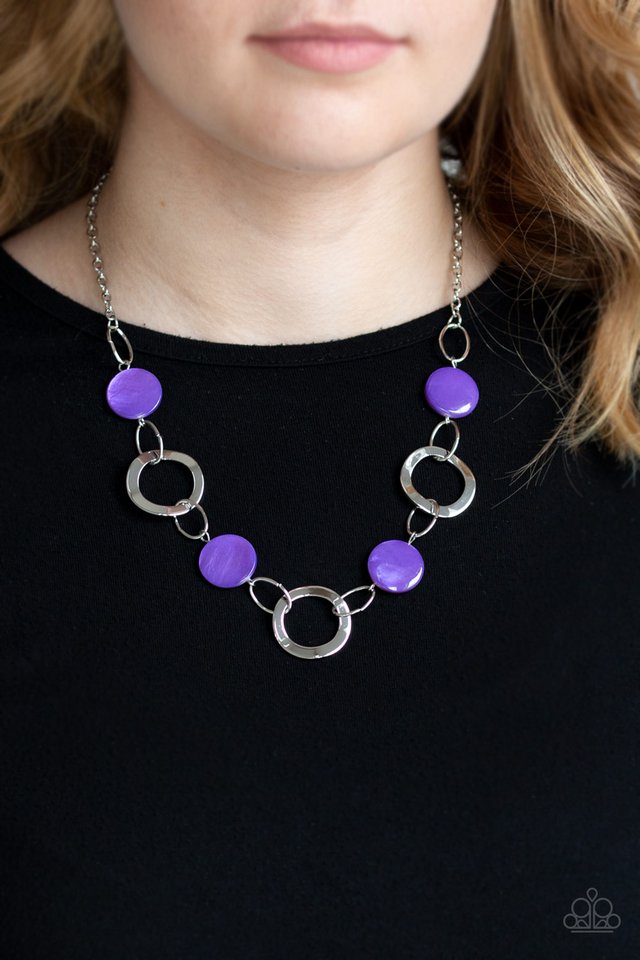 Bermuda Bliss - Purple - Paparazzi Necklace Image