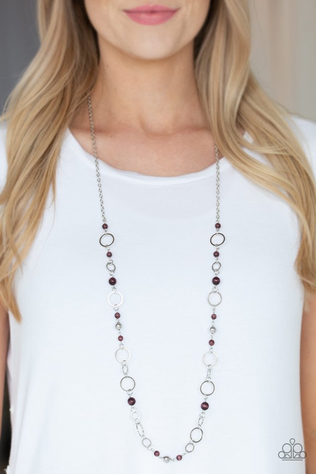 Kid In A Candy Shop - Purple - Paparazzi Necklace Image