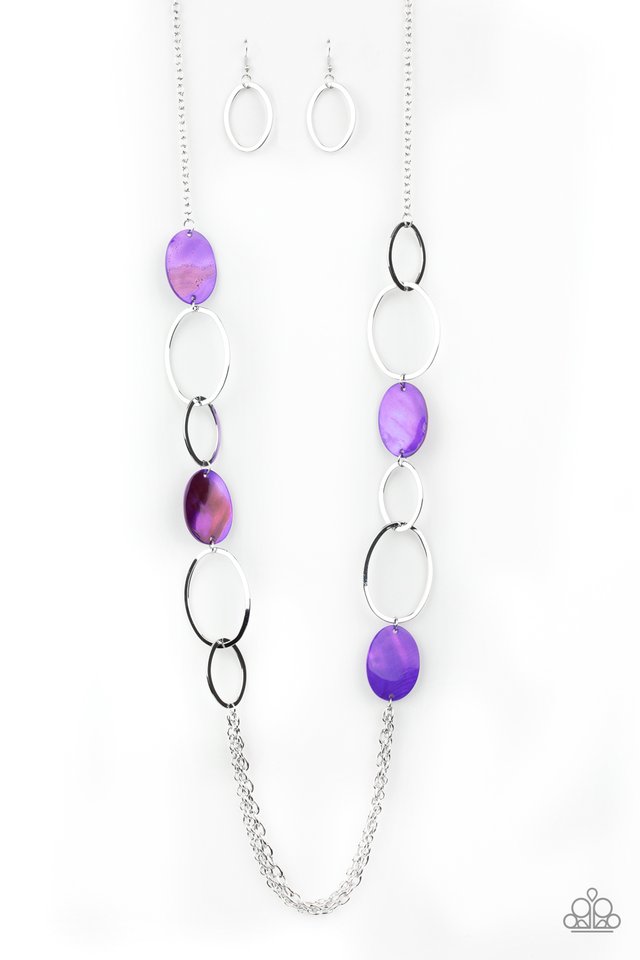Kaleidoscope Coasts - Purple - Paparazzi Necklace Image