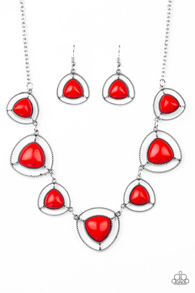 Make A Point - Red - Paparazzi Necklace Image