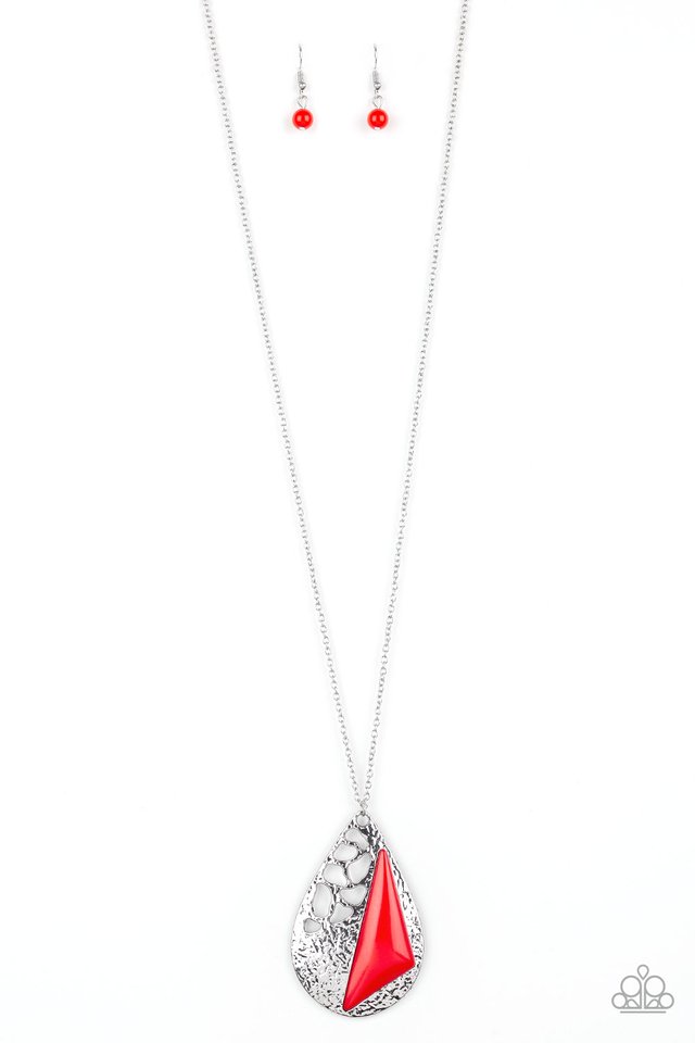 Impressive Edge - Red - Paparazzi Necklace Image