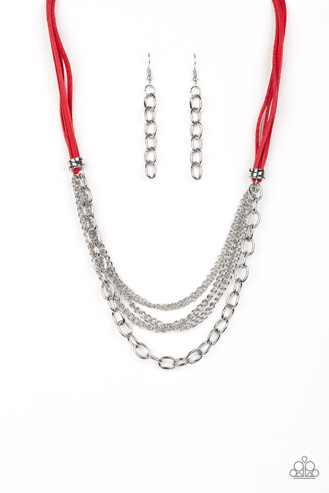 Free Roamer - Red - Paparazzi Necklace Image