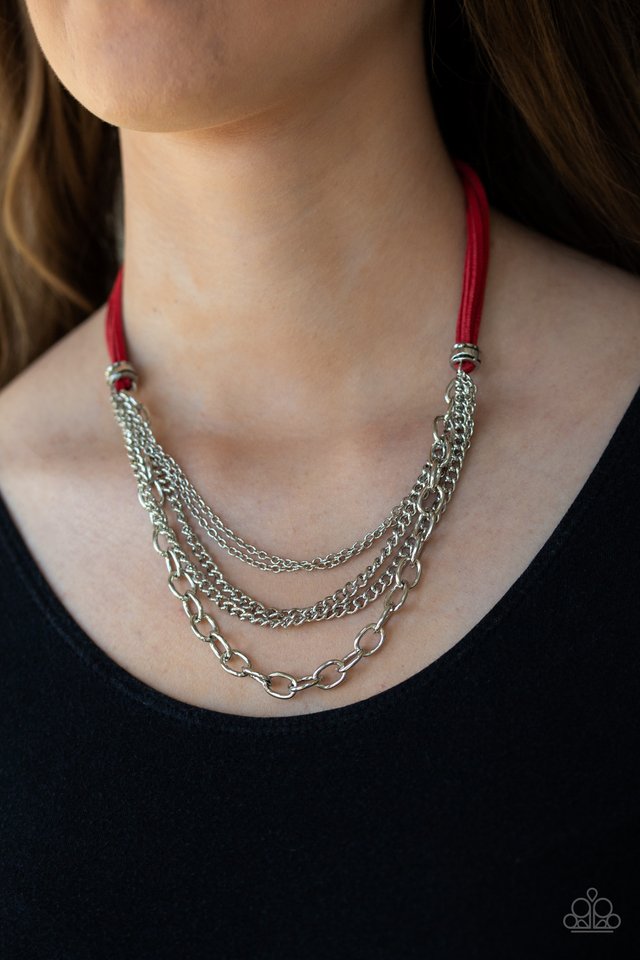 Free Roamer - Red - Paparazzi Necklace Image