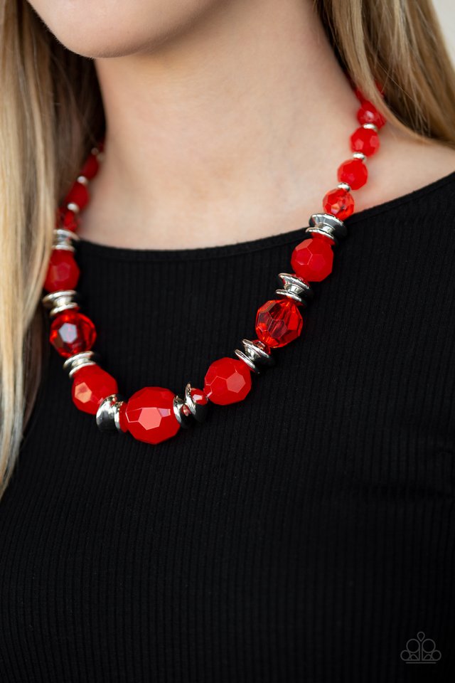 Dine and Dash - Red - Paparazzi Necklace Image