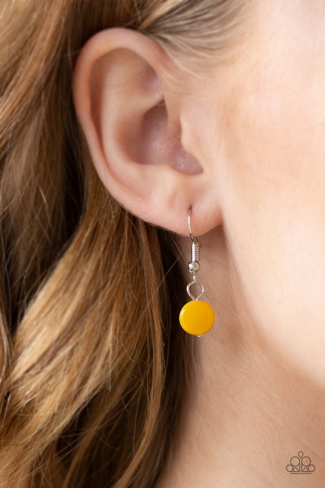 Beach Flavor - Yellow - Paparazzi Necklace Image