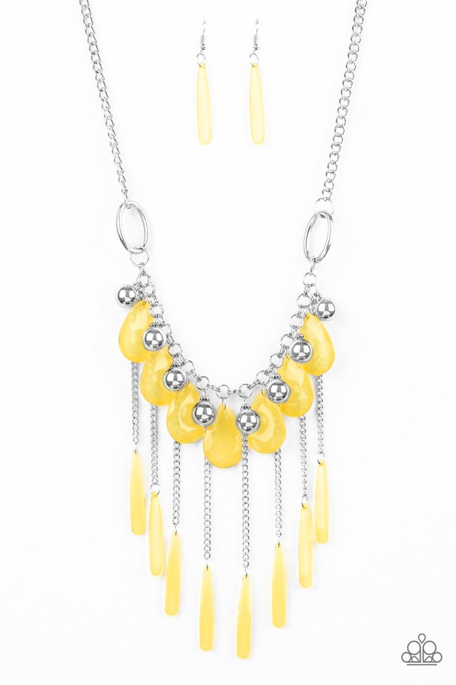 Roaring Riviera - Yellow - Paparazzi Necklace Image
