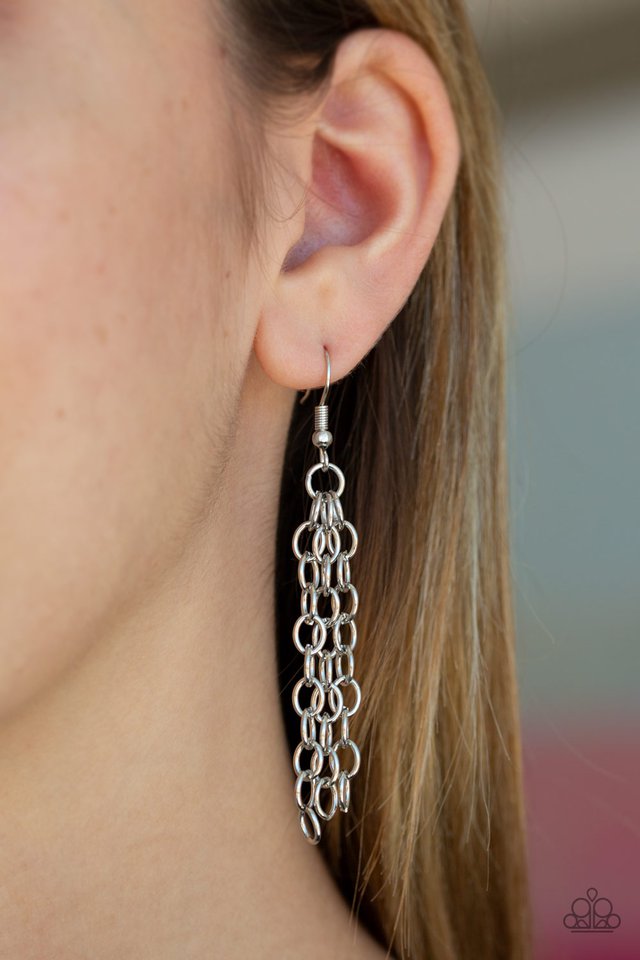 Ready To Pounce - Silver - Paparazzi Necklace Image