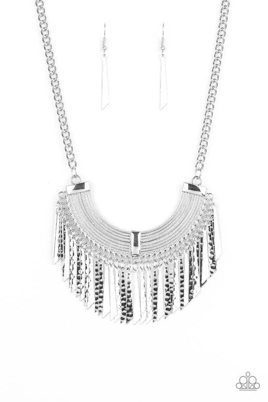 Impressively Incan - Silver - Paparazzi Necklace Image
