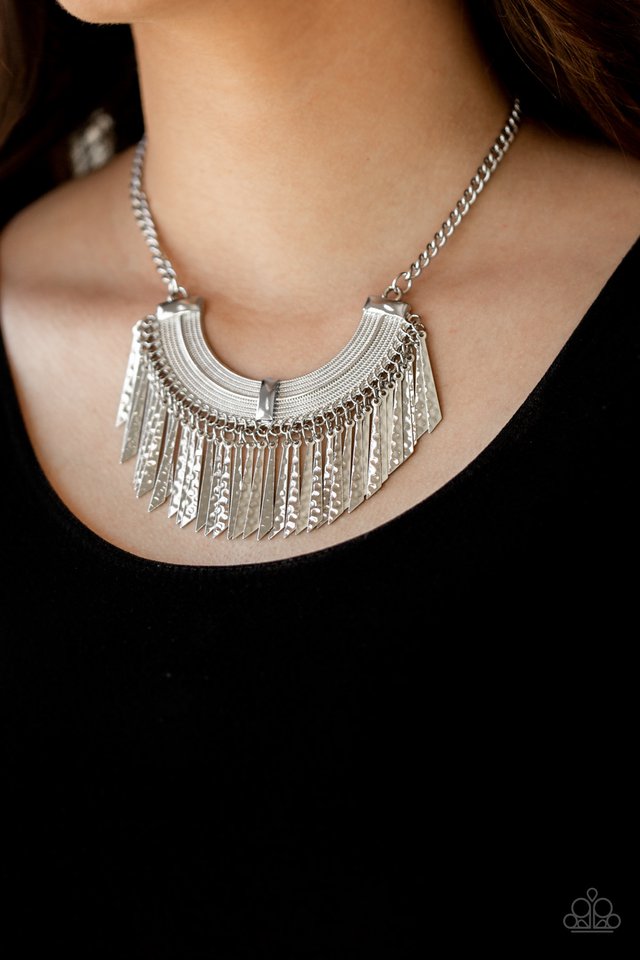 Impressively Incan - Silver - Paparazzi Necklace Image