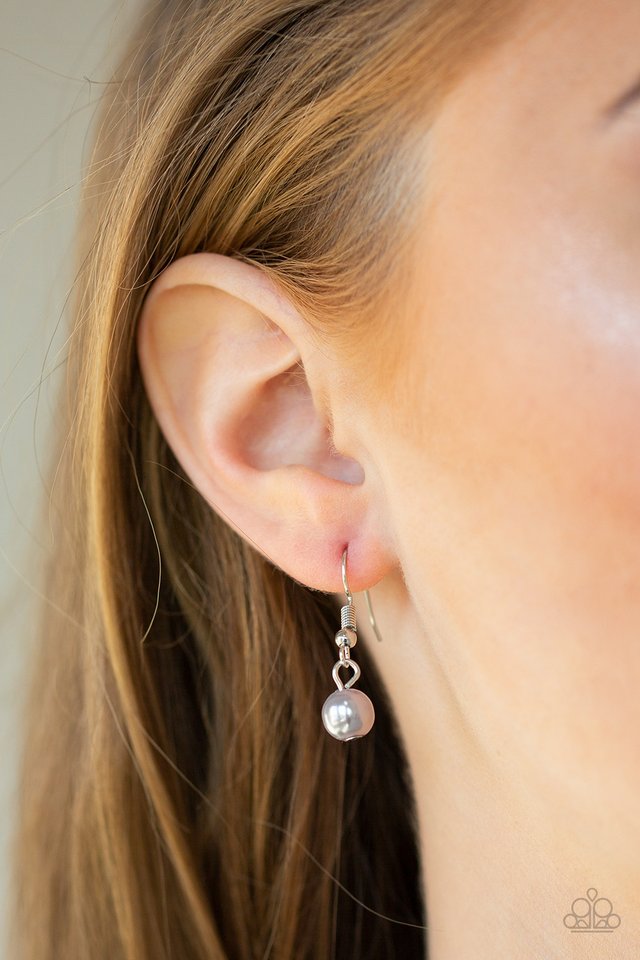 Teardrop Serenity - Silver - Paparazzi Necklace Image