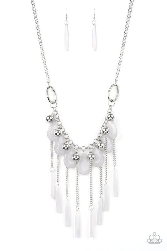Roaring Riviera - Silver - Paparazzi Necklace Image