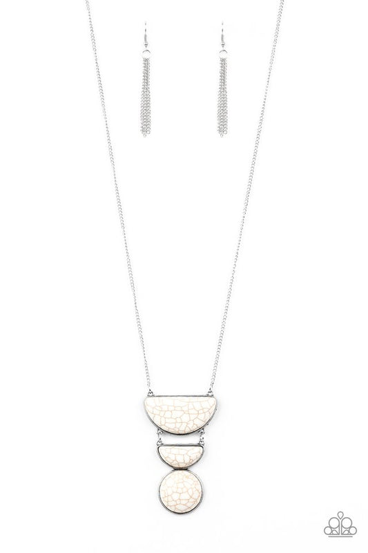 Desert Mason - White - Paparazzi Necklace Image