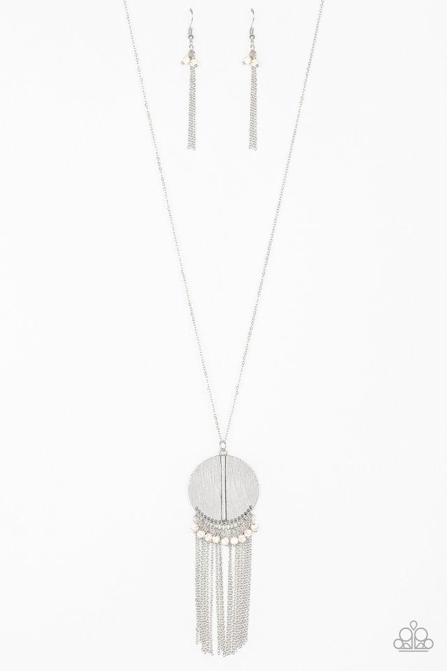Get A ROAM! - White - Paparazzi Necklace Image