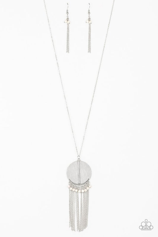 Get A ROAM! - White - Paparazzi Necklace Image
