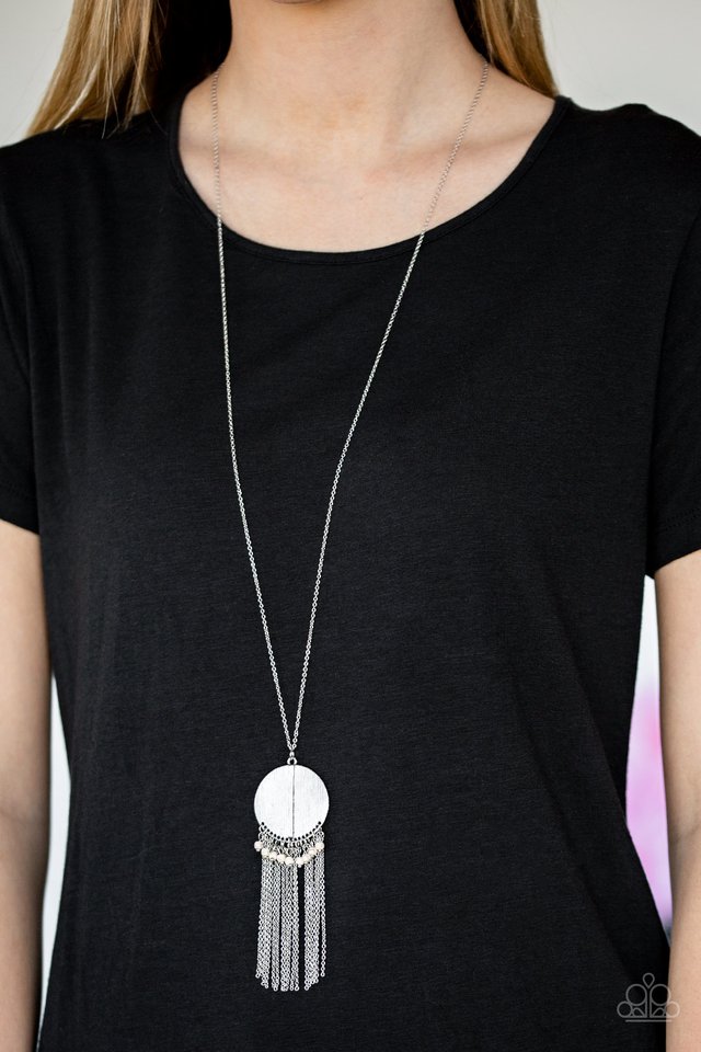 Get A ROAM! - White - Paparazzi Necklace Image