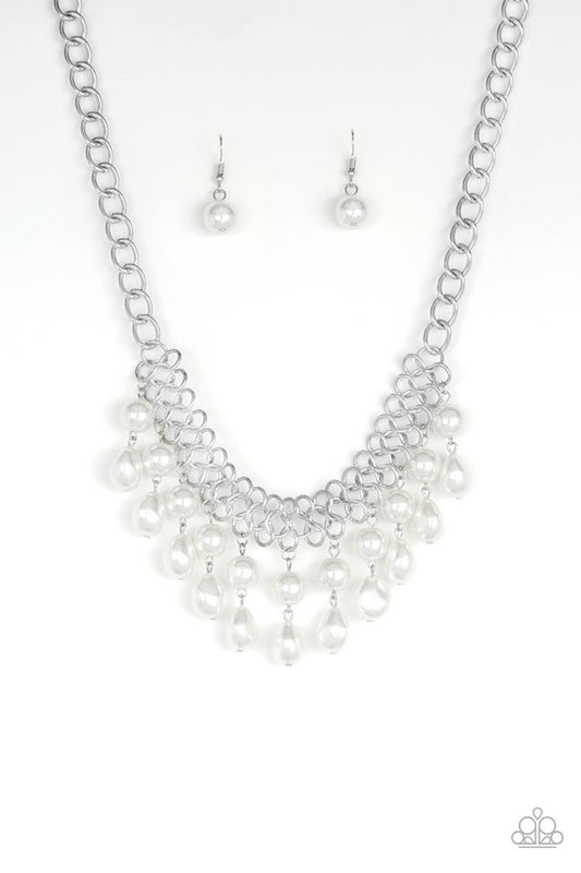 5th Avenue Fleek - White - Paparazzi Necklace Image