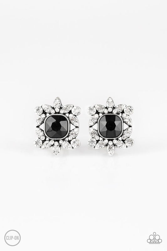 First-Rate Famous - Black - Paparazzi Earring Image