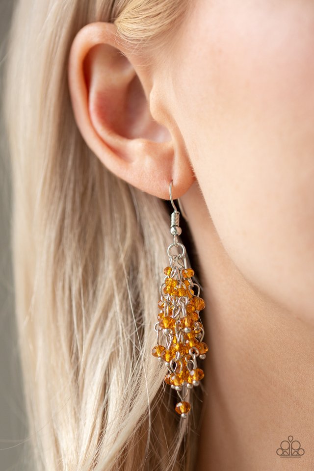 A Taste Of Twilight - Brown - Paparazzi Earring Image