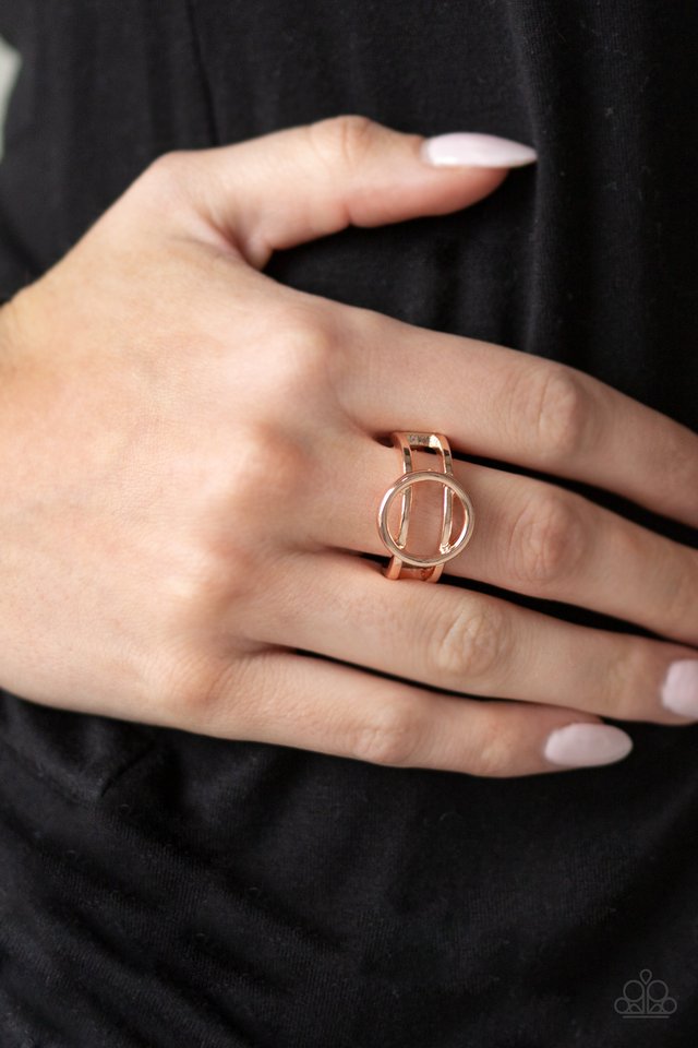 City Center Chic - Rose Gold - Paparazzi Ring Image