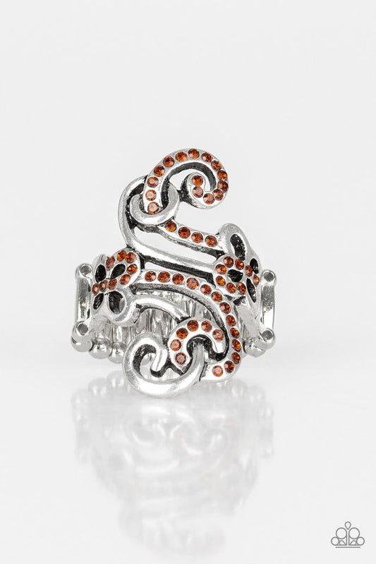 Waltzing Wonders - Brown - Paparazzi Ring Image