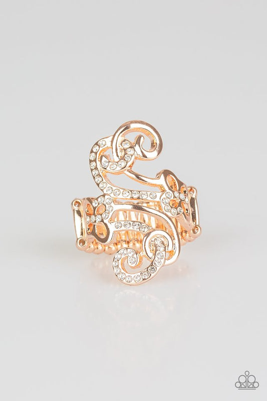 Waltzing Wonders - Gold - Paparazzi Ring Image