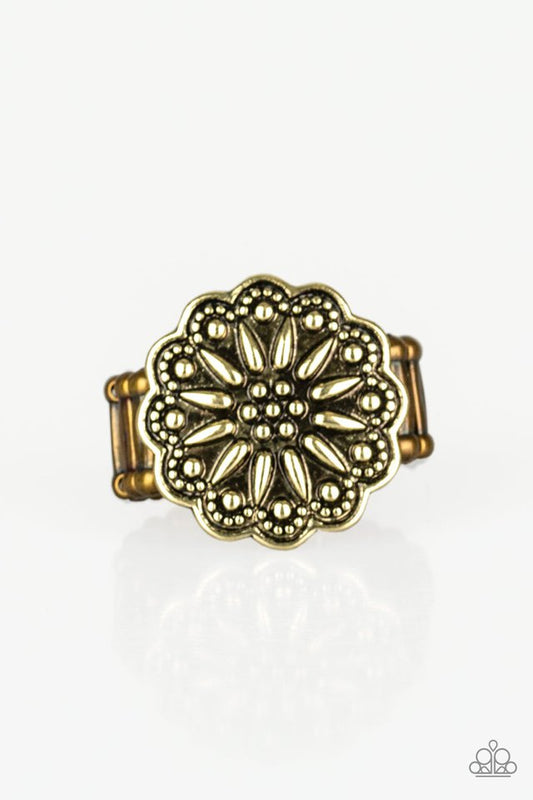 Desert Sunflower - Brass - Paparazzi Ring Image