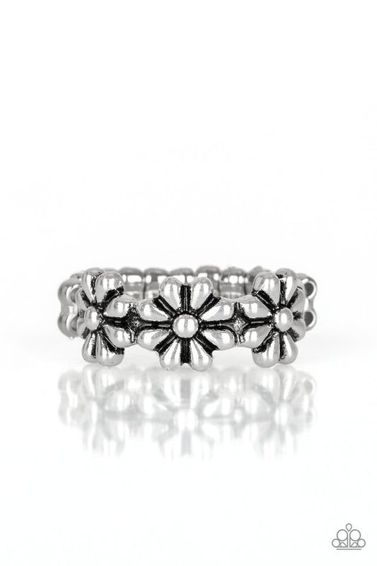 Daisy Dapper - Silver - Paparazzi Ring Image