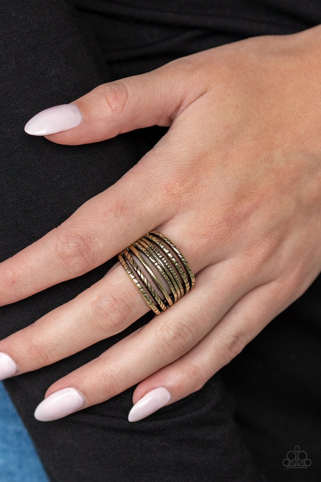 Basic Maverick - Brass - Paparazzi Ring Image