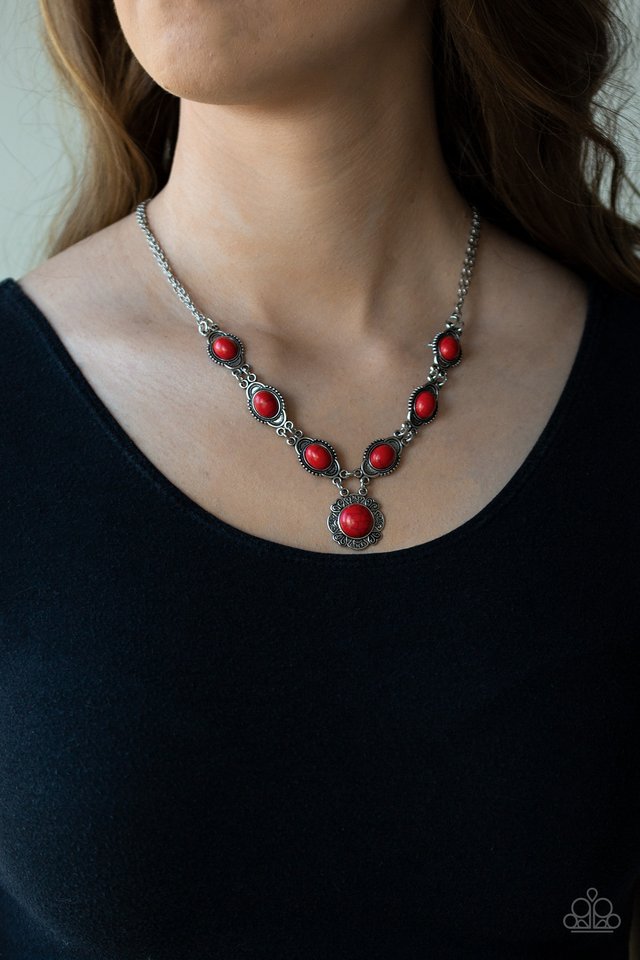 Desert Dreamin - Red - Paparazzi Necklace Image