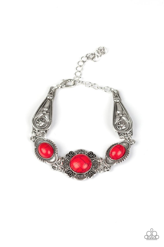 Serenely Southern - Red - Paparazzi Bracelet Image