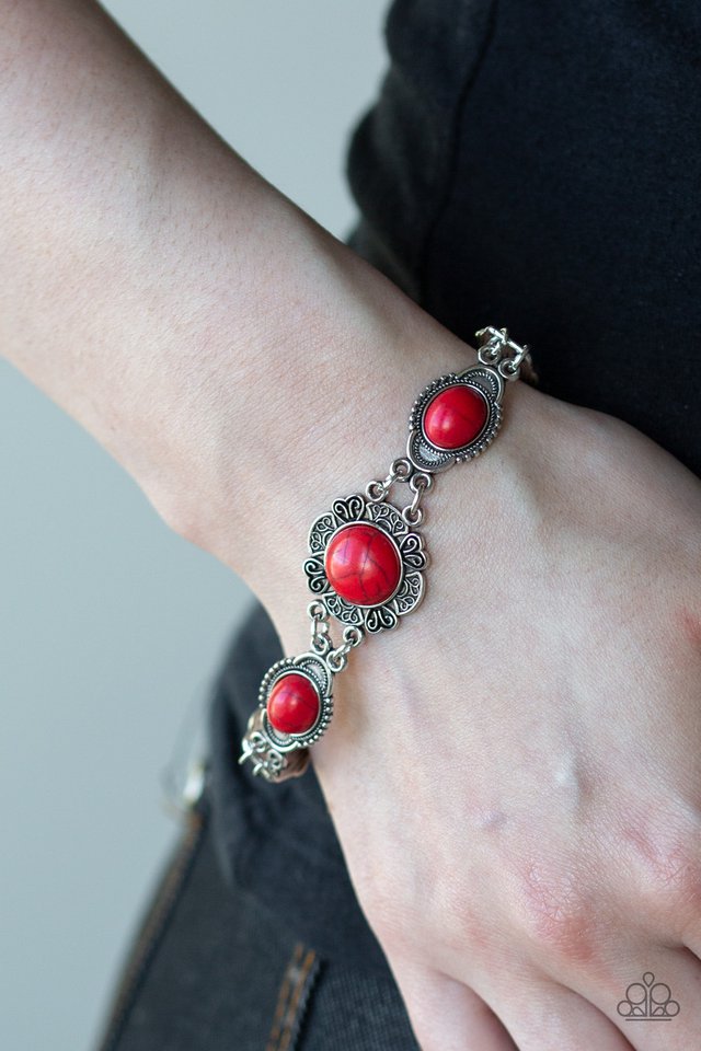 Serenely Southern - Red - Paparazzi Bracelet Image