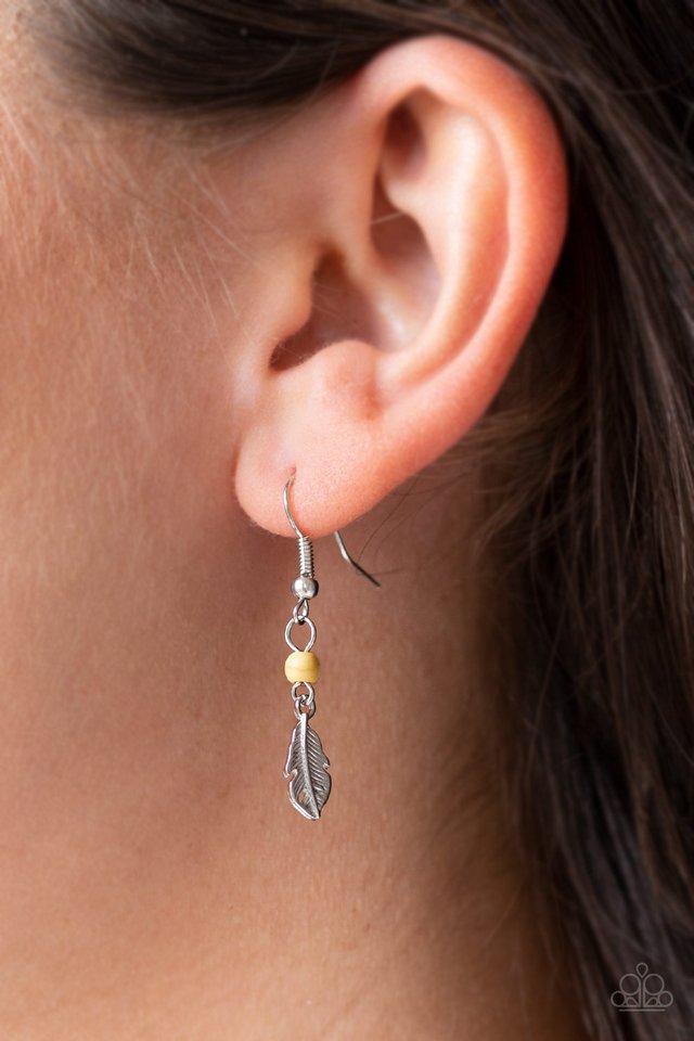 On The Fly - Yellow - Paparazzi Necklace Image