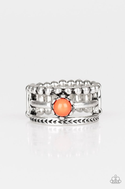 POP Rival - Orange - Paparazzi Ring Image