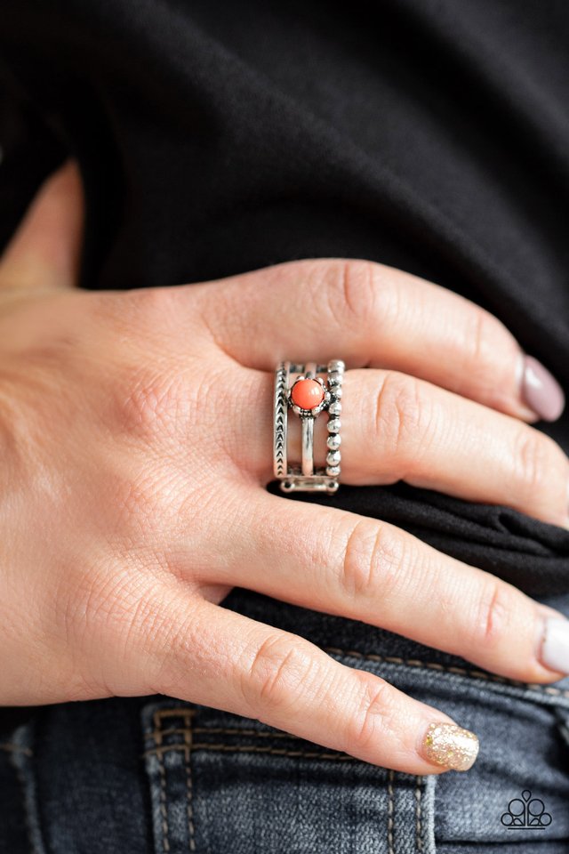 POP Rival - Orange - Paparazzi Ring Image