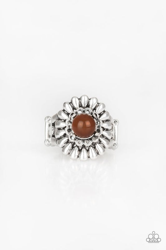 Poppy Pep - Brown - Paparazzi Ring Image