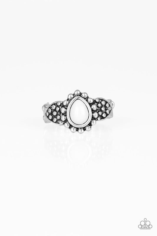 Pep Talk - Silver - Paparazzi Ring Image