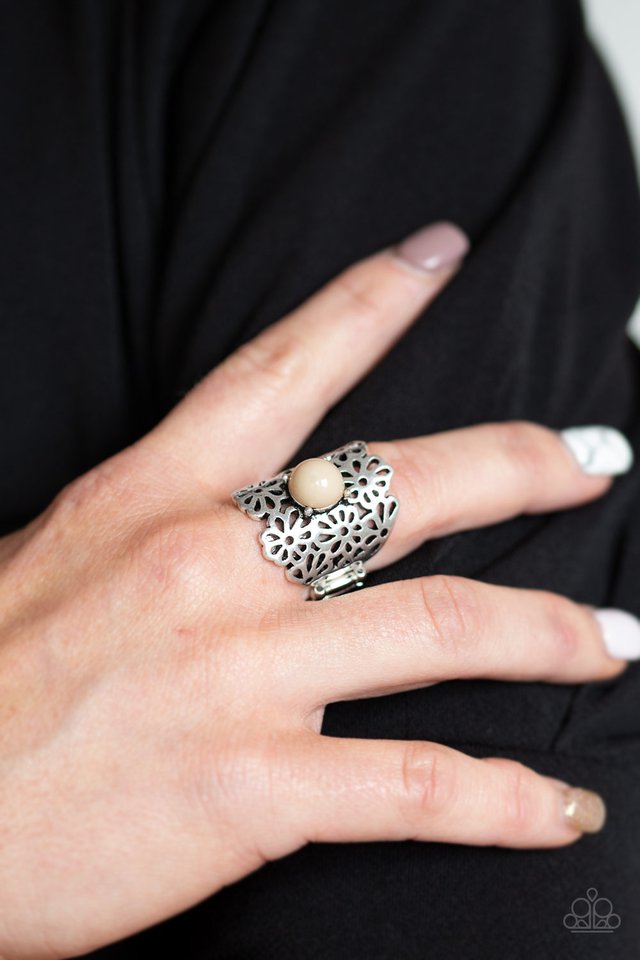 Flower Shower - Brown - Paparazzi Ring Image