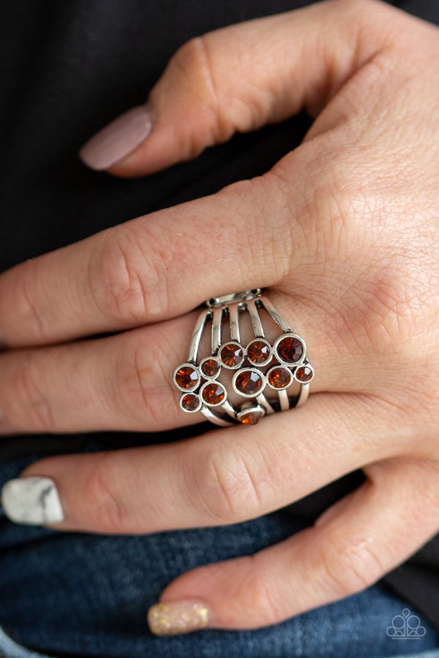 Meet In The Middle - Brown - Paparazzi Ring Image