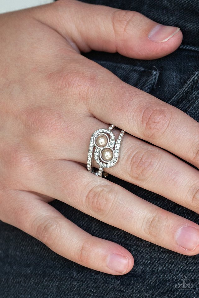 Collect Up Front - Brown - Paparazzi Ring Image