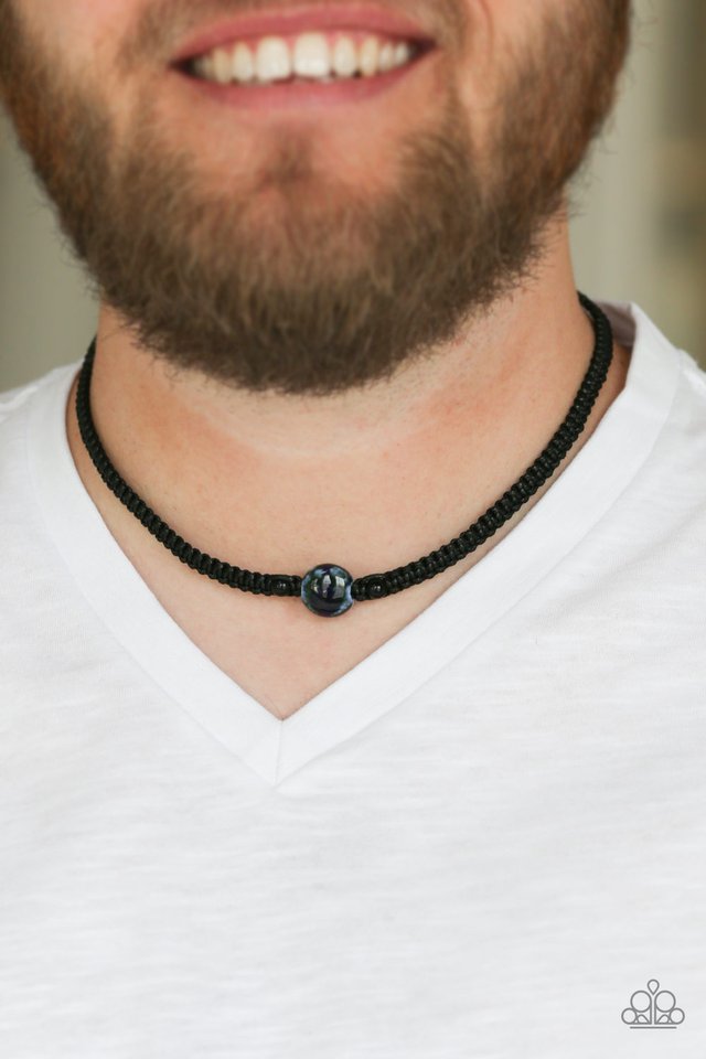 Go Climb A Mountain - Blue - Paparazzi Necklace Image