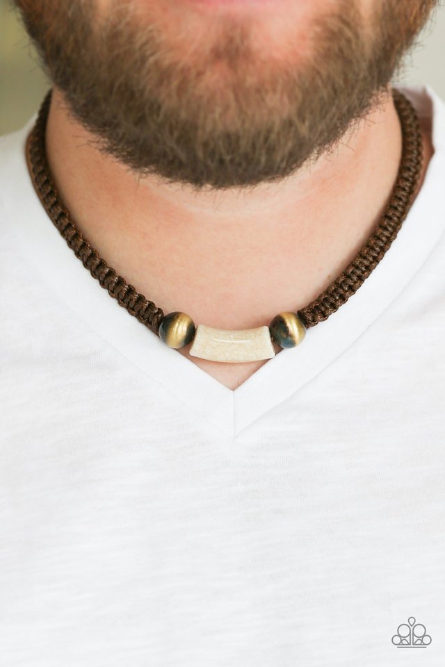 Gone Adventuring - Brown - Paparazzi Necklace Image