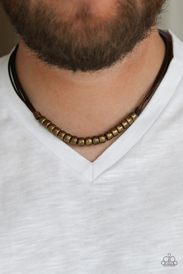 On The TREASURE Hunt - Brown - Paparazzi Necklace Image
