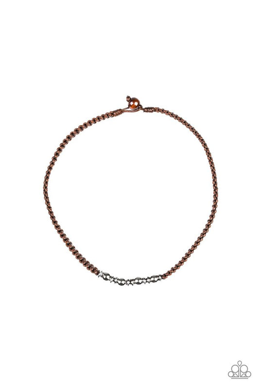 Metal Mechanics - Brown - Paparazzi Necklace Image
