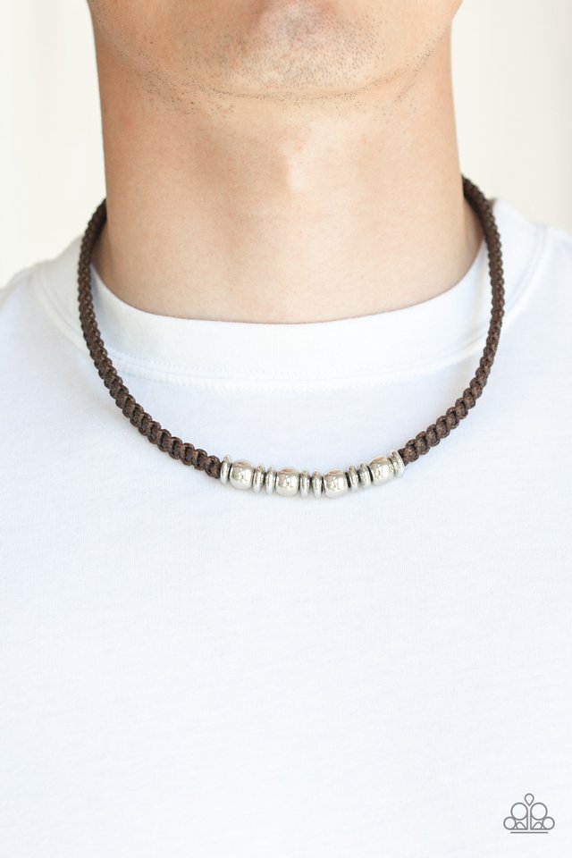 Metal Mechanics - Brown - Paparazzi Necklace Image