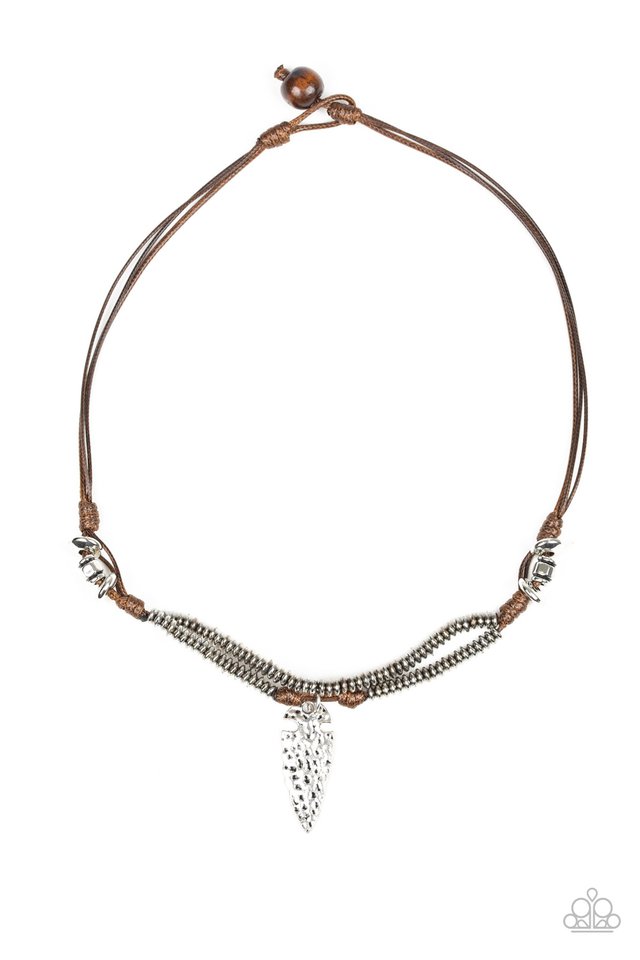 Off With His ARROWHEAD - Brown - Paparazzi Necklace Image